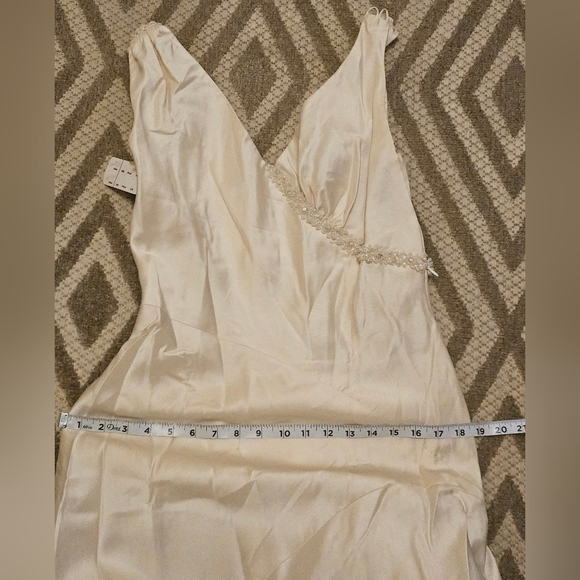 Peter Langner Cream Wedding Dress 6/8 - Picture 6 of 8